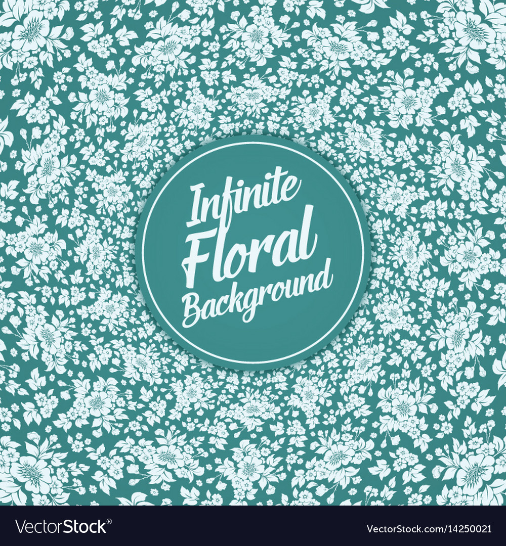 Infinite floral background elegant Royalty Free Vector Image