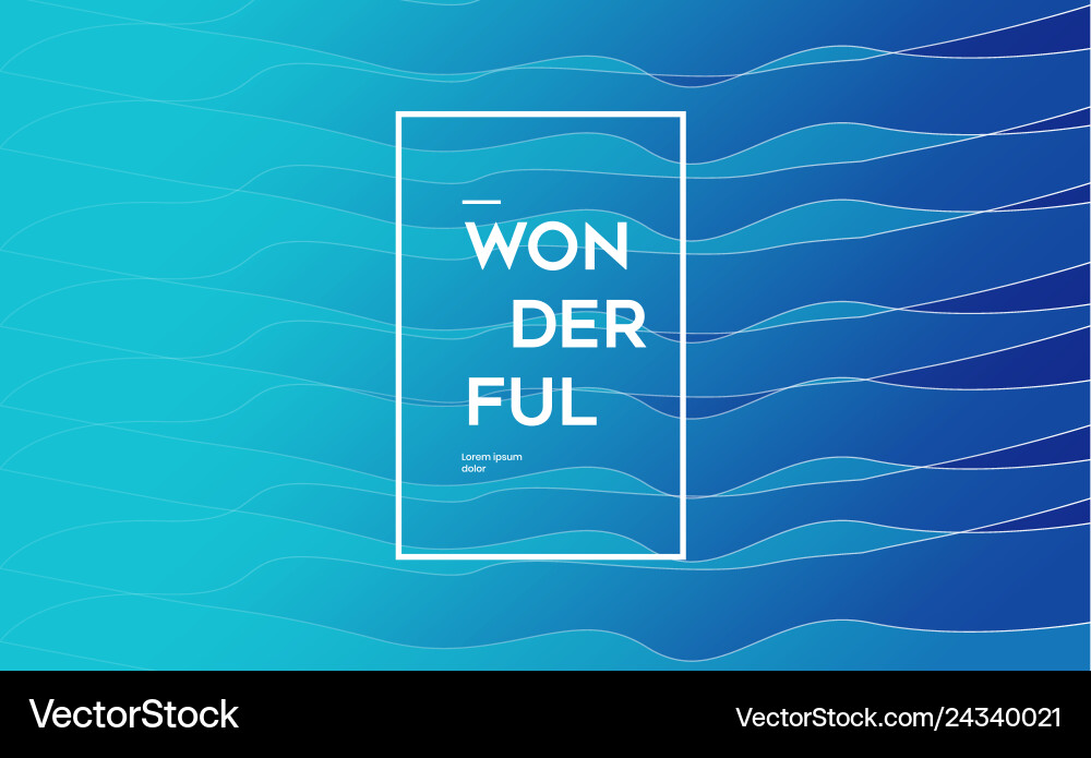 Modern blue wave background Royalty Free Vector Image