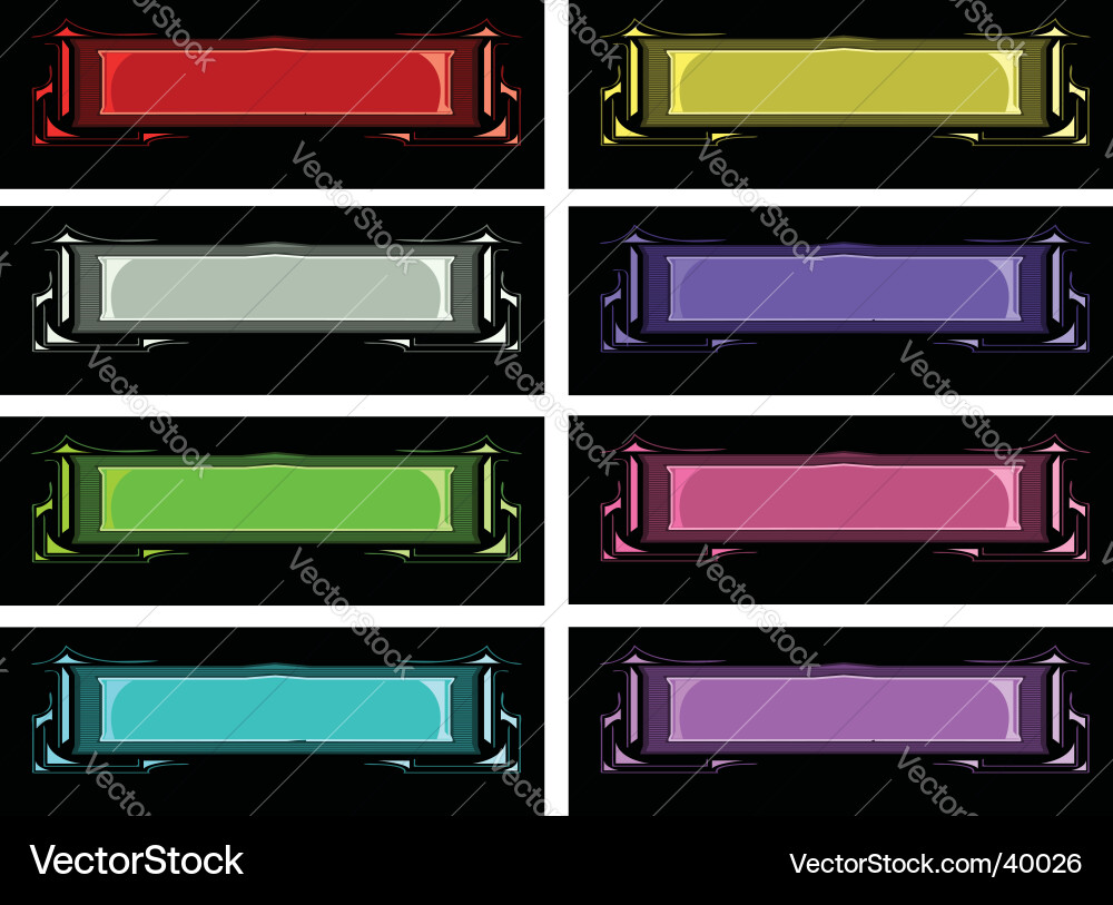 Banner variations Royalty Free Vector Image - VectorStock
