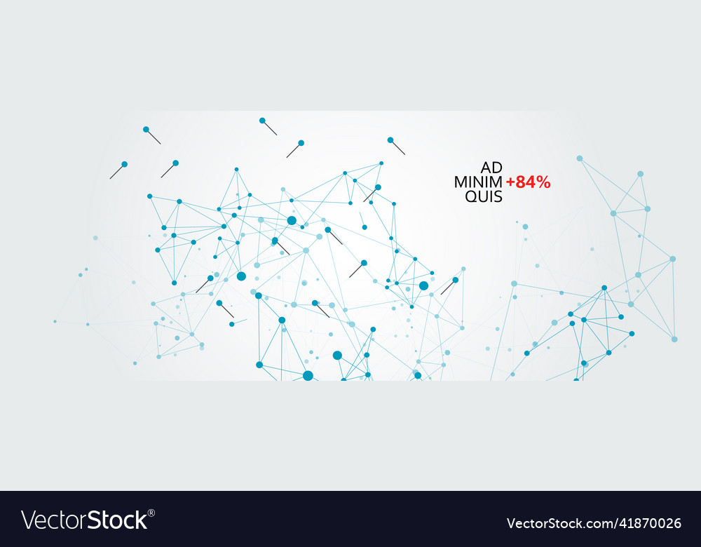 Line connect science technology concept social Vector Image