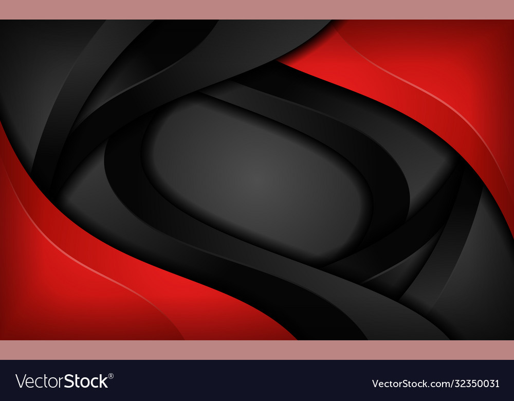 Abstract dynamic red and black combination Vector Image