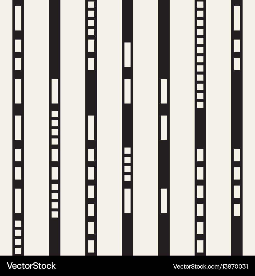 Black and white irregular dashed lines pattern Vector Image