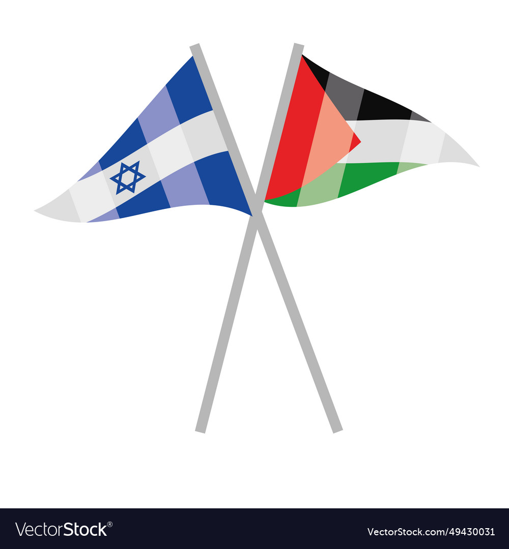 Israel and palestine peace campaign Royalty Free Vector