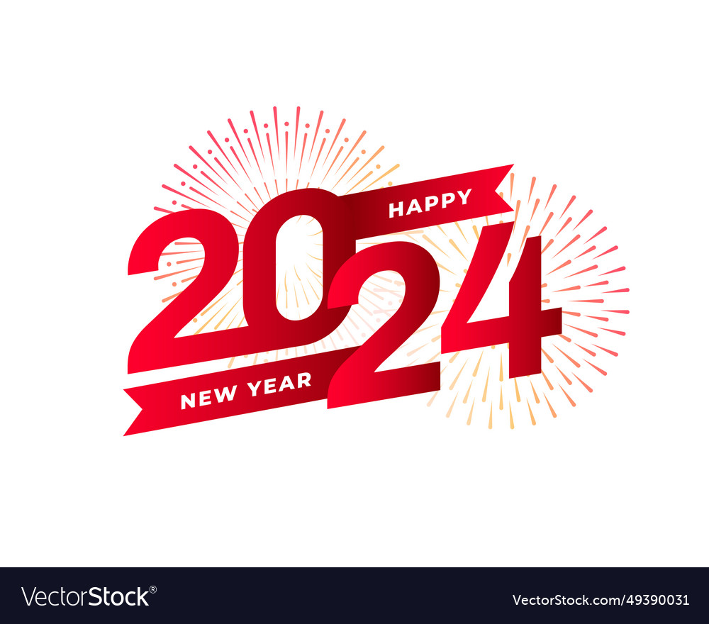 Modern 2024 new year event background Royalty Free Vector