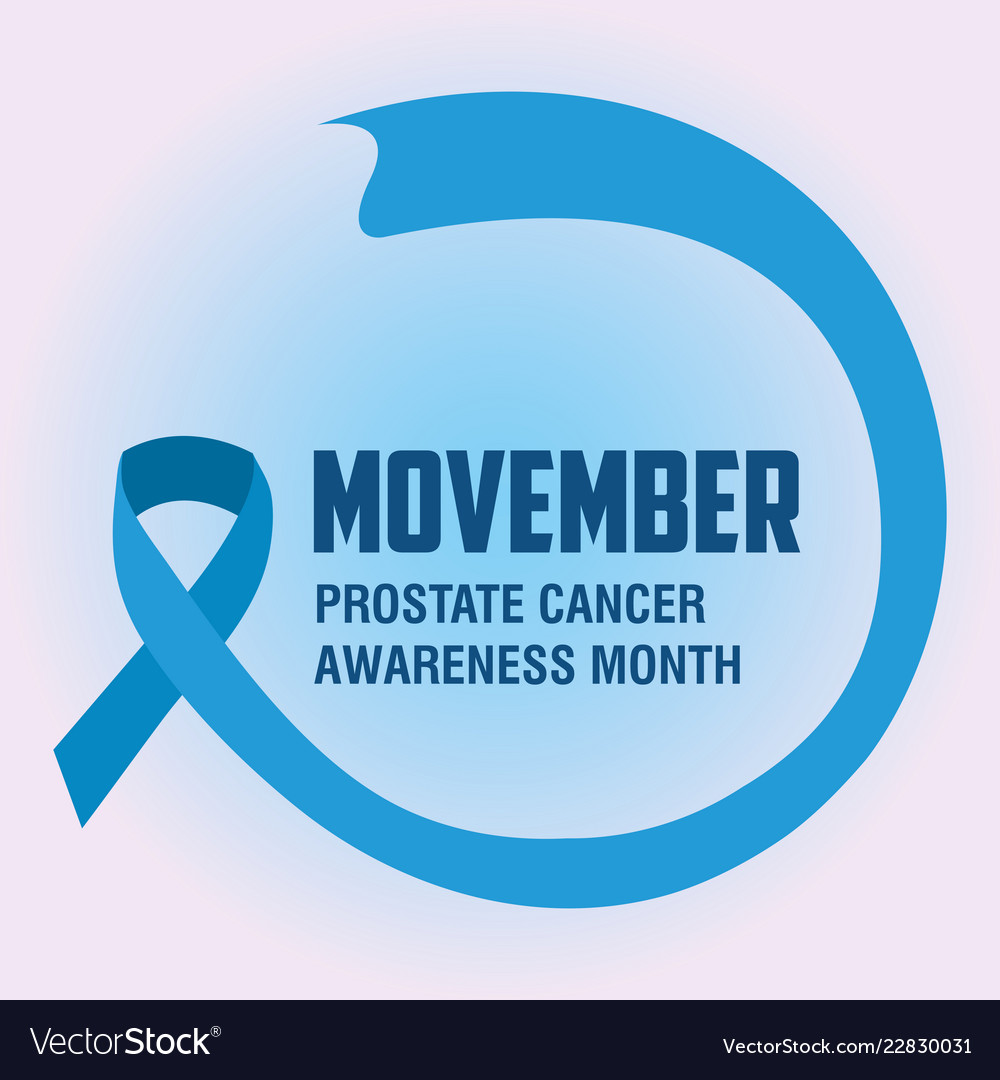 Movember prostate cancer day Royalty Free Vector Image