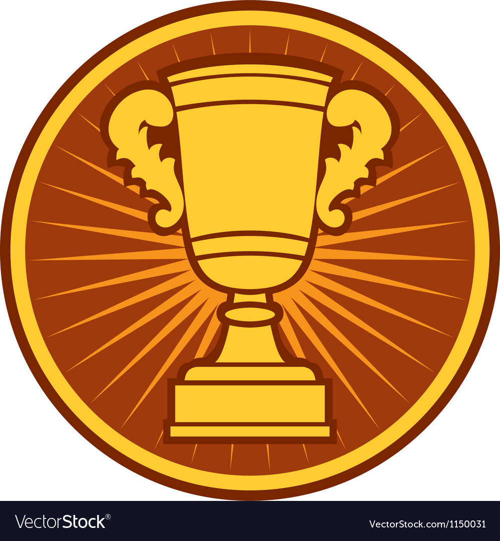 Trophy cup symbol Royalty Free Vector Image VectorStock