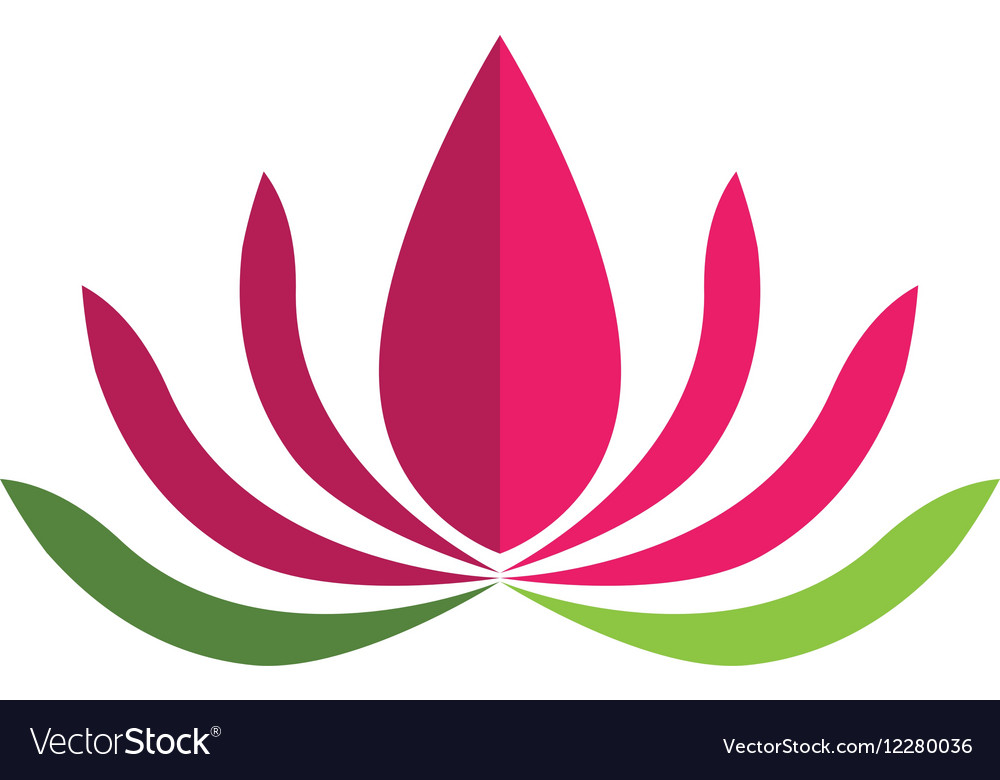 Beauty lotus logo template Royalty Free Vector Image