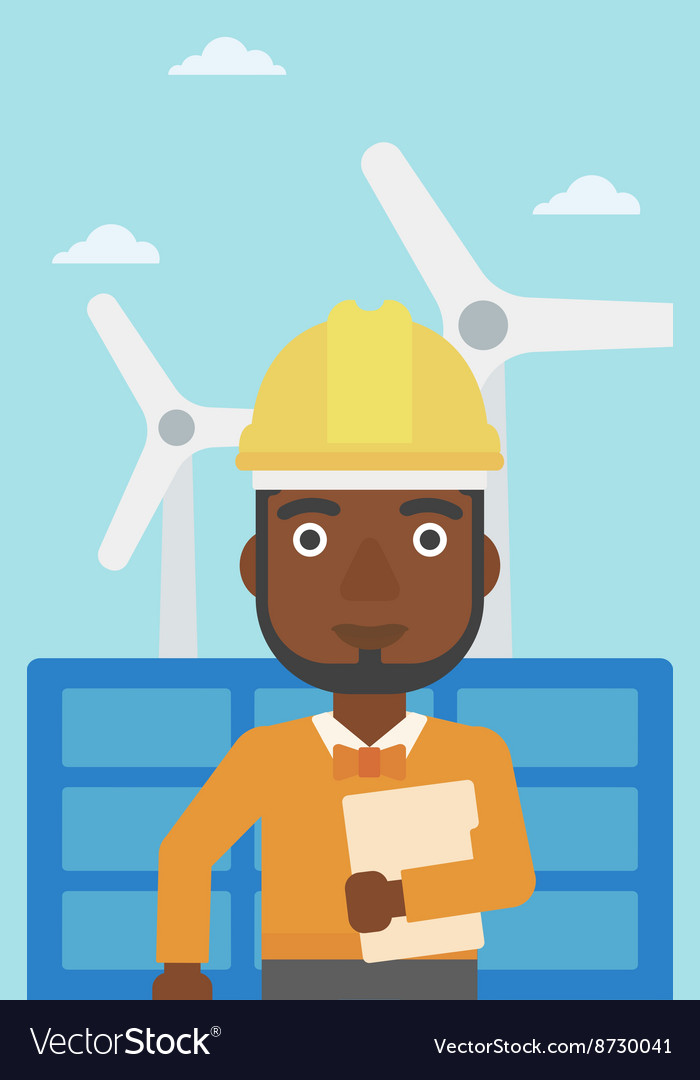 Man holding tablet computer Royalty Free Vector Image