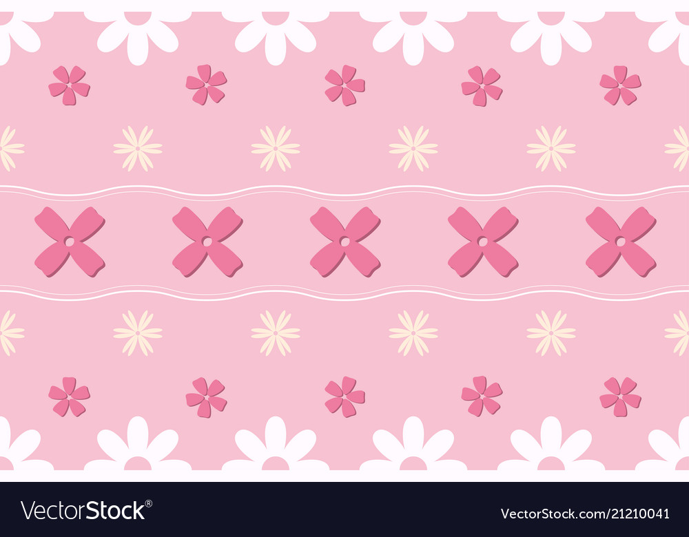 Pink pastel flower seamless pattern