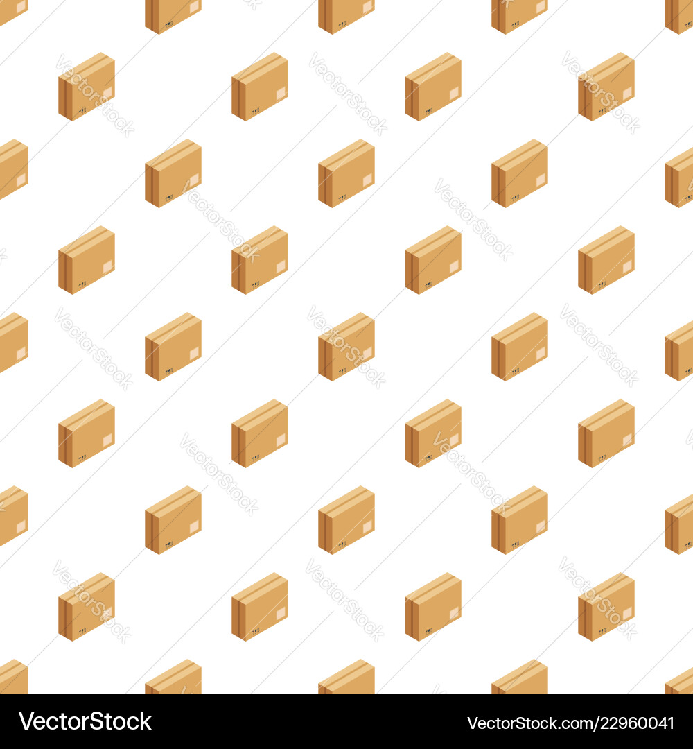 Sealed box pattern seamless Royalty Free Vector Image