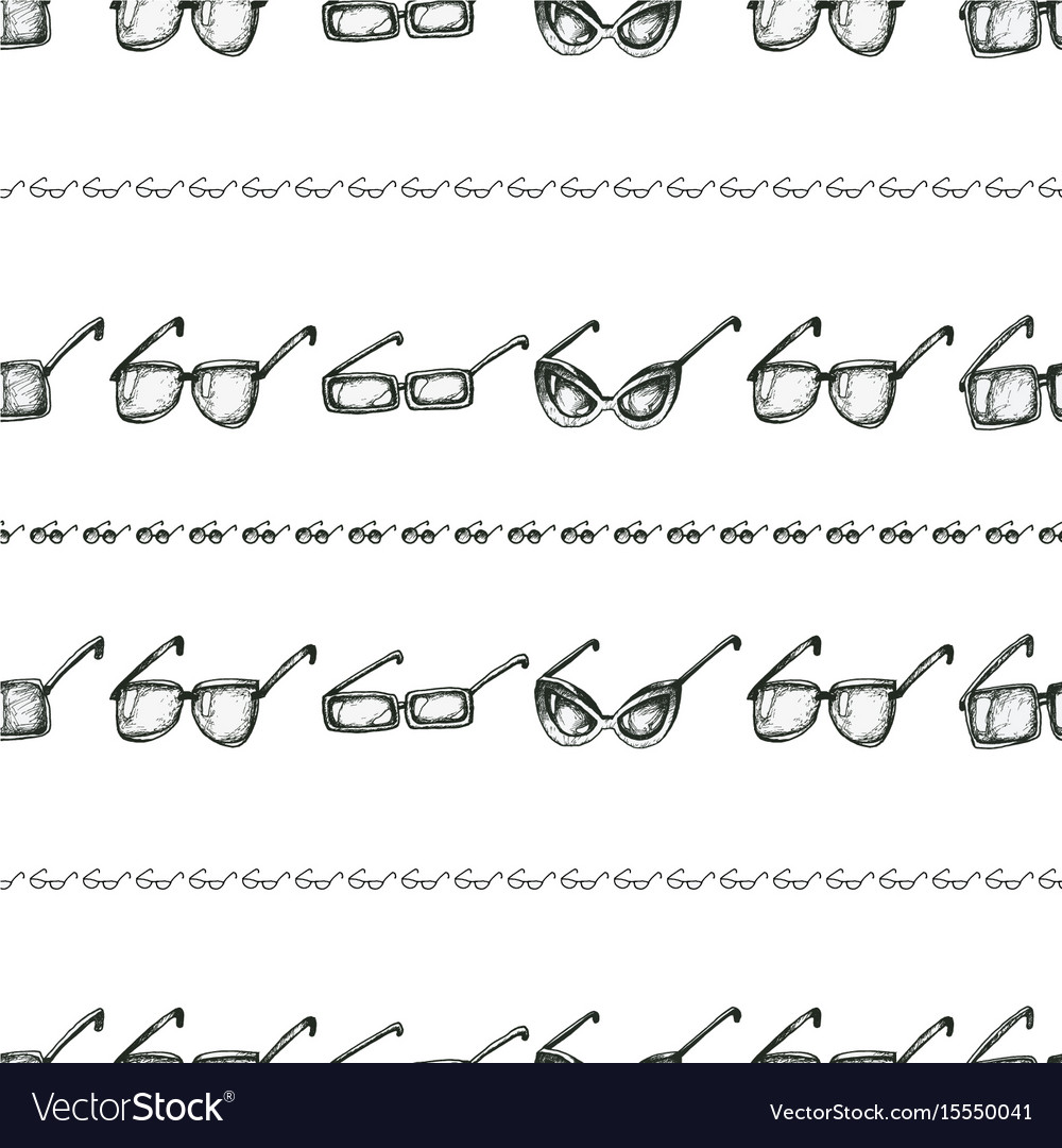 Seamless pattern with sunglasses Royalty Free Vector Image