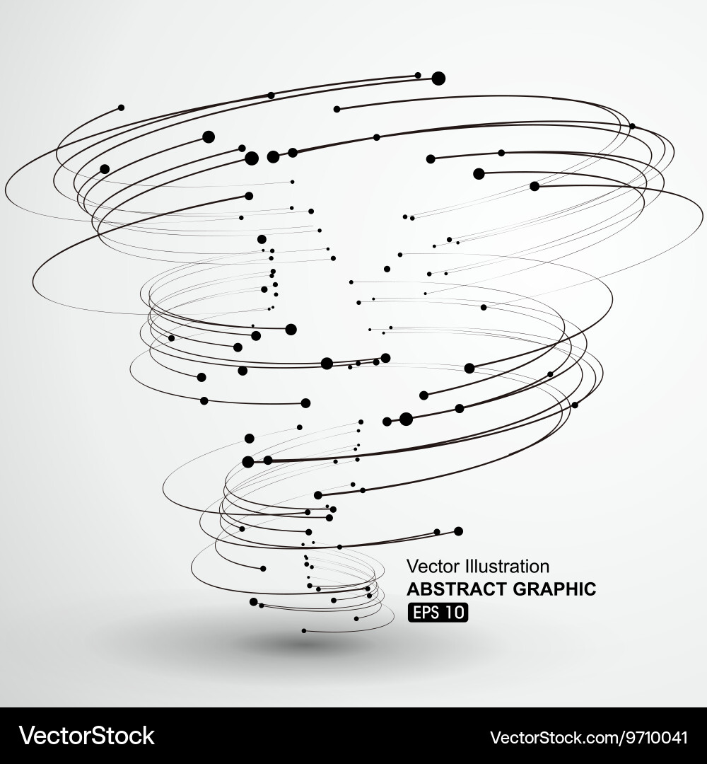 Tornadoabstract graphics Royalty Free Vector Image