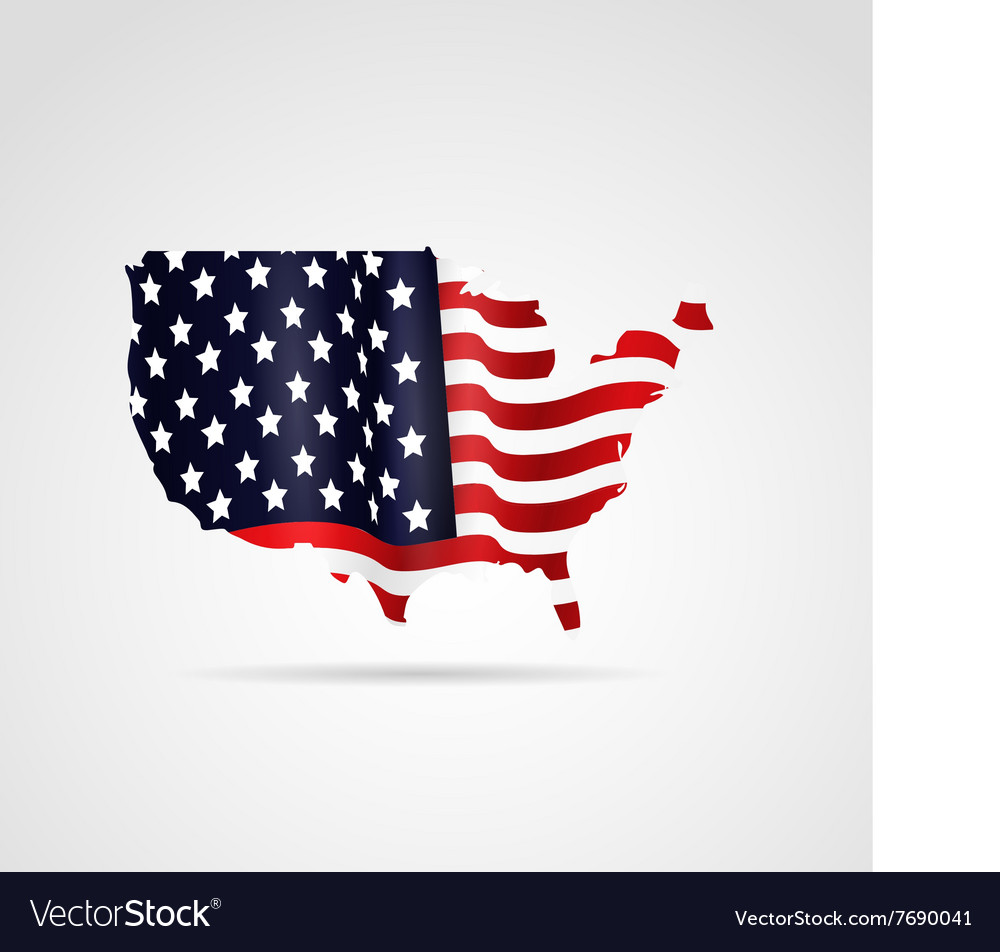 United states of america flag Royalty Free Vector Image