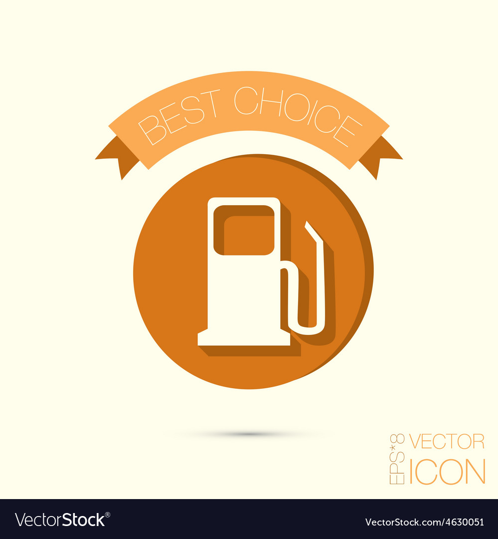 Gas station symbol gasoline and fuel Royalty Free Vector