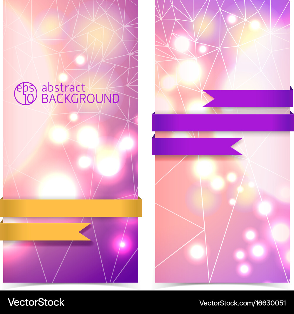 Vertical abstract banner set Royalty Free Vector Image
