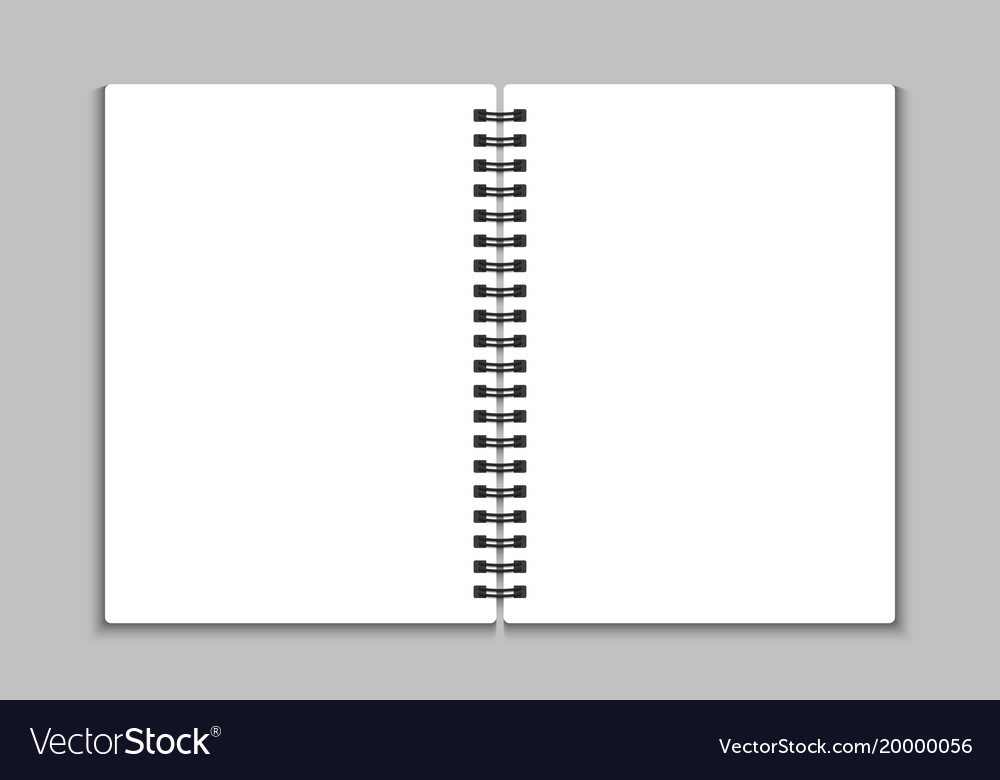 Open blank notebook stock image. Image of page, note - 20752093