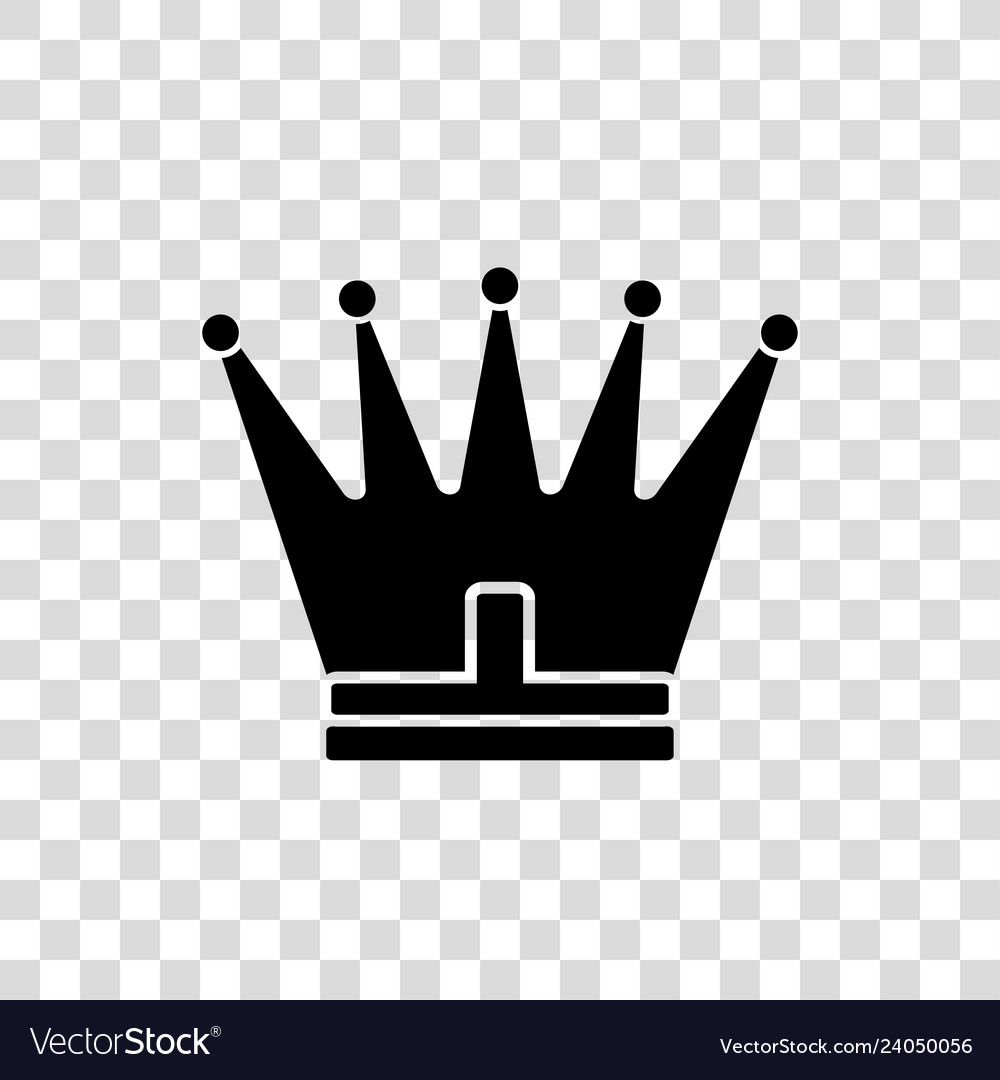 Crown icon in trendy flat style isolated on white Vector Image