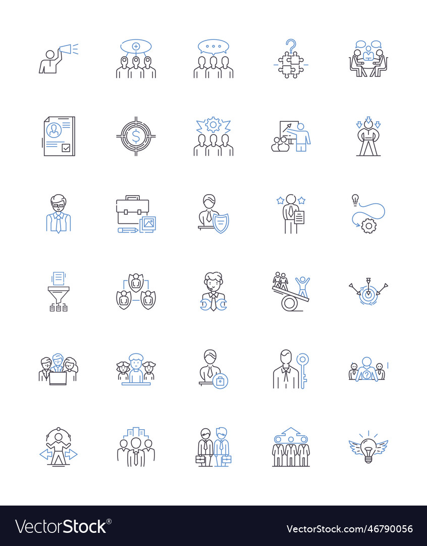 High command line icons collection authority Vector Image
