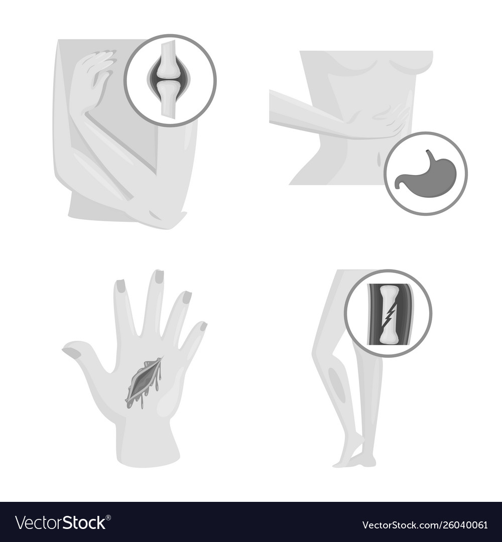 Design suffering and injury symbol Royalty Free Vector Image