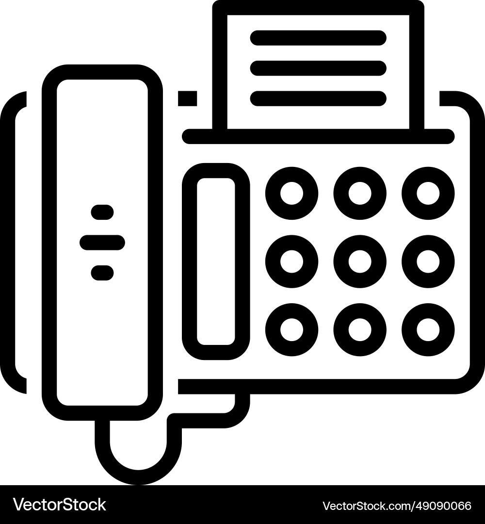 Fax Royalty Free Vector Image - VectorStock