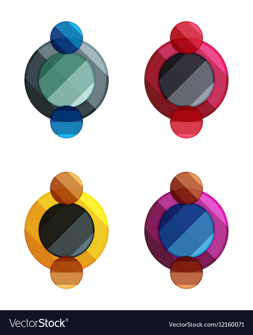 Circle banners Royalty Free Vector Image - VectorStock