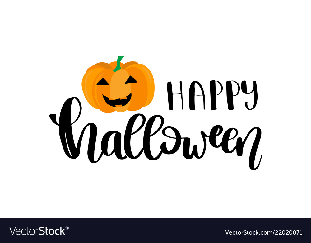 Happy halloween text banner Royalty Free Vector Image