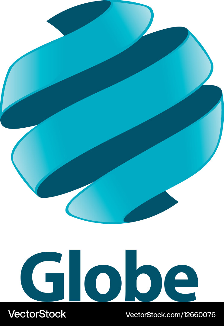 Abstract logo globe Royalty Free Vector Image - VectorStock