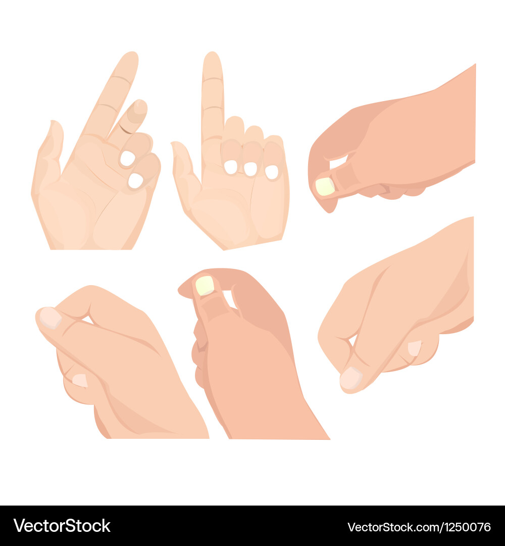 Hand Set Types Hand Set Royalty Free Vector Image - VectorStock