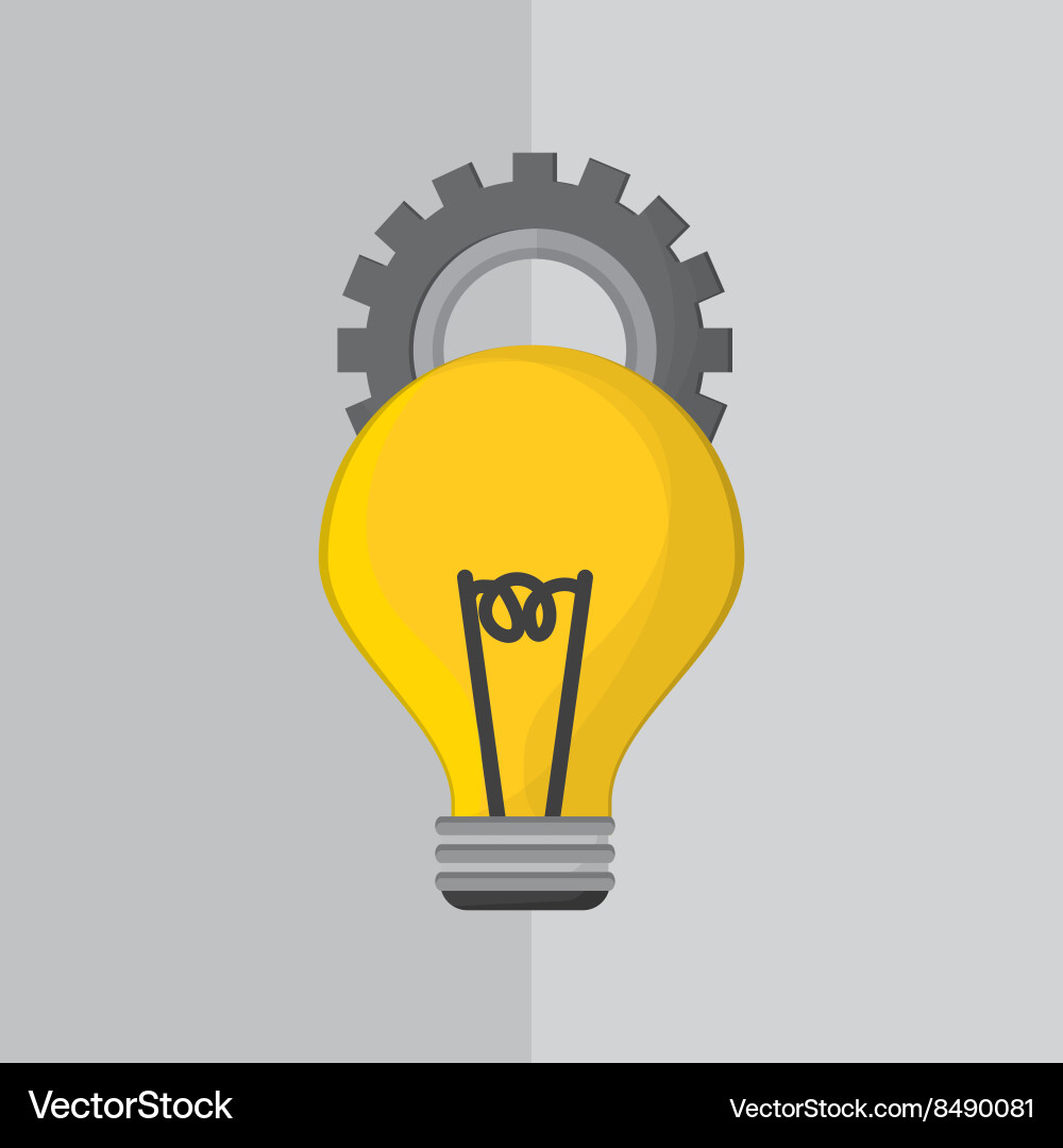 Flat about idea design Royalty Free Vector Image