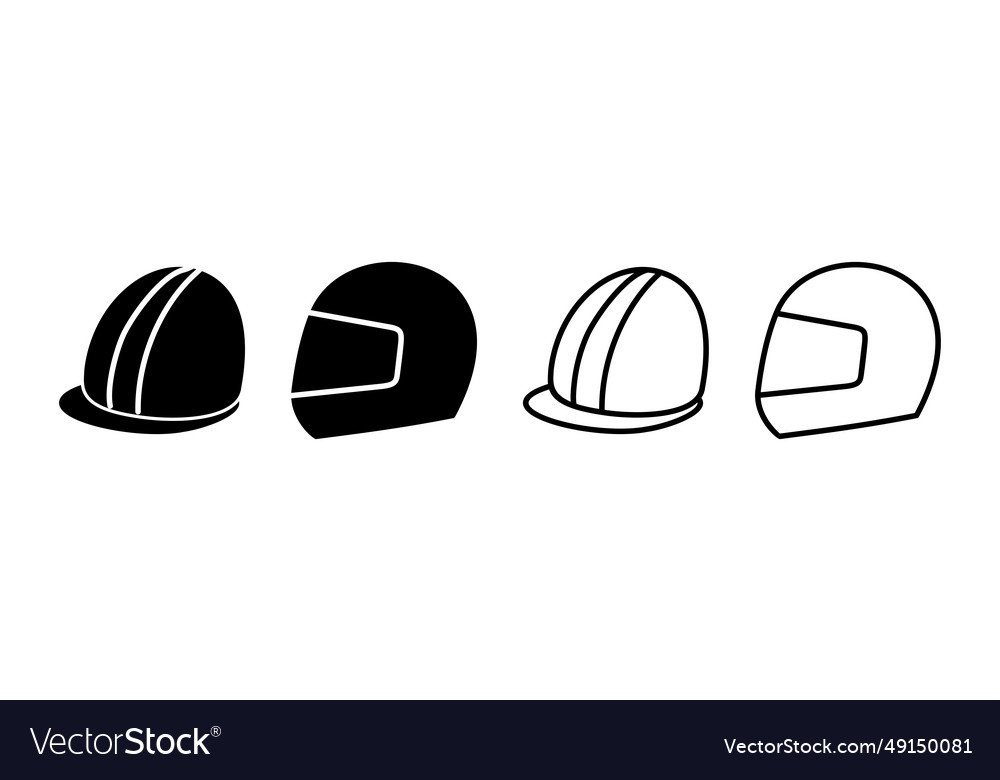 Helmet icon safety Royalty Free Vector Image - VectorStock