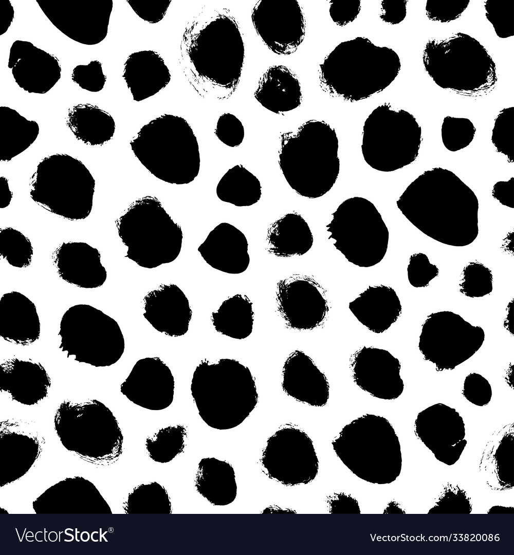 Polka dot grunge seamless pattern Royalty Free Vector Image