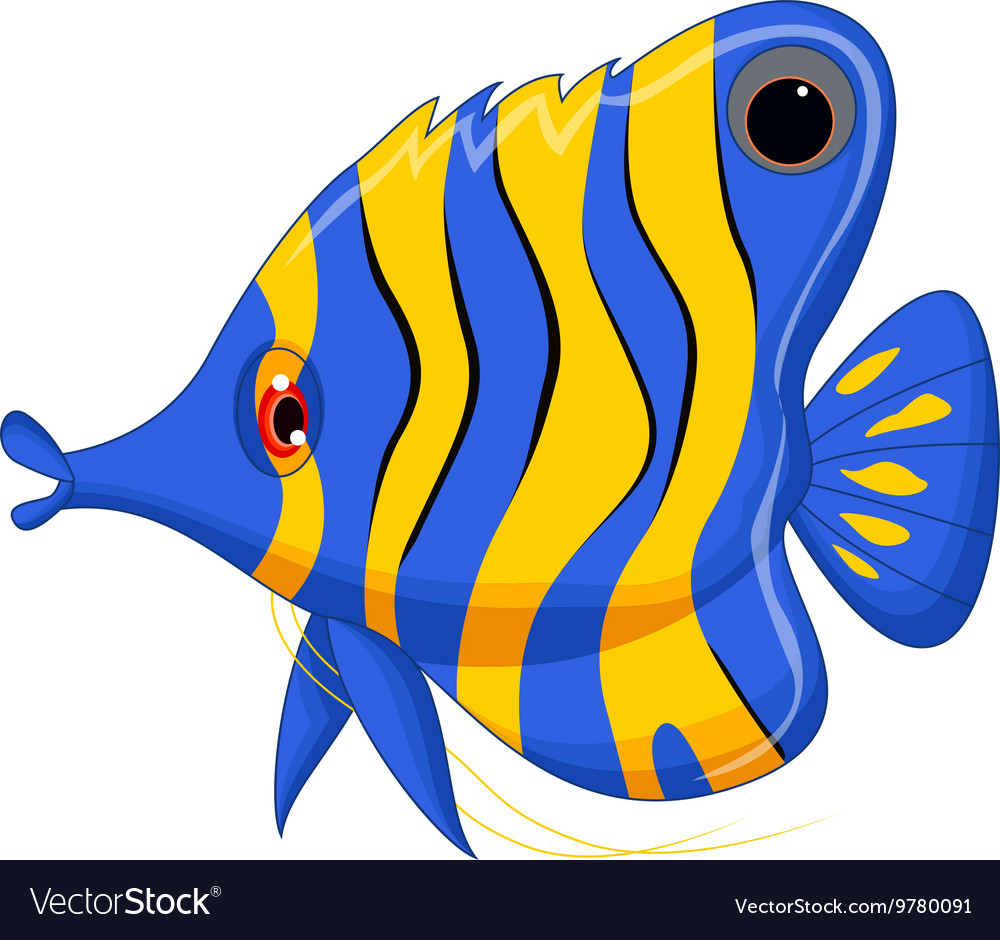 cartoon angelfish