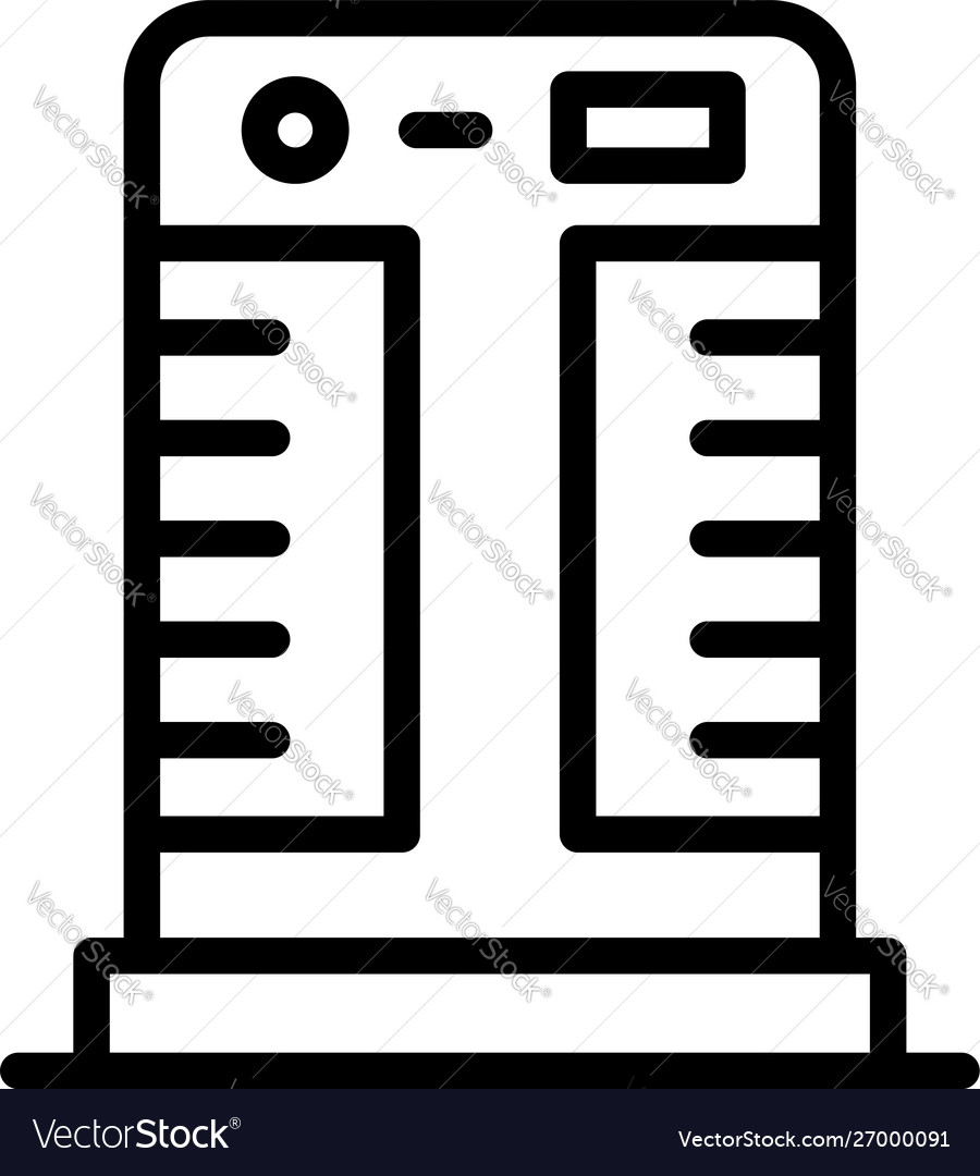 Floor Air Conditioner Icon Outline Style Vector Image