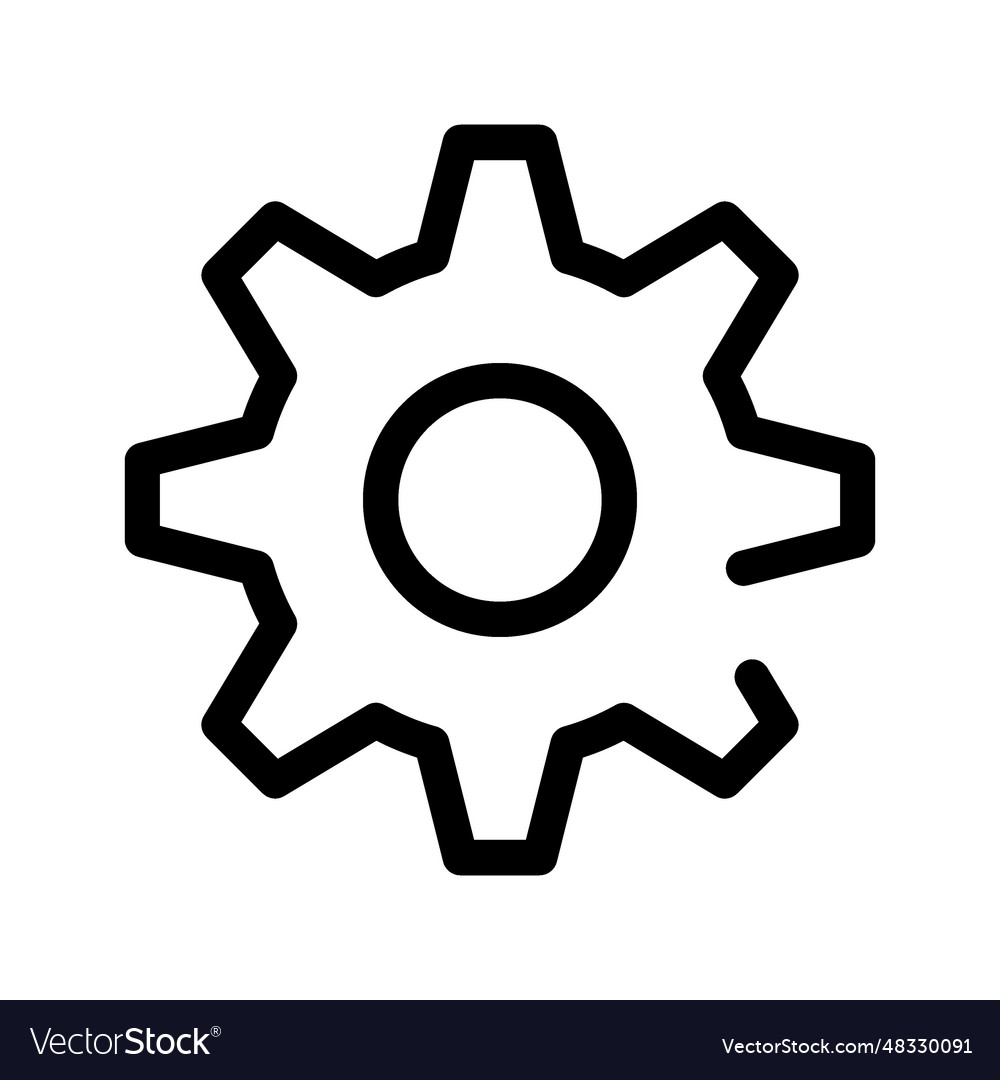 Gear icon Royalty Free Vector Image - VectorStock