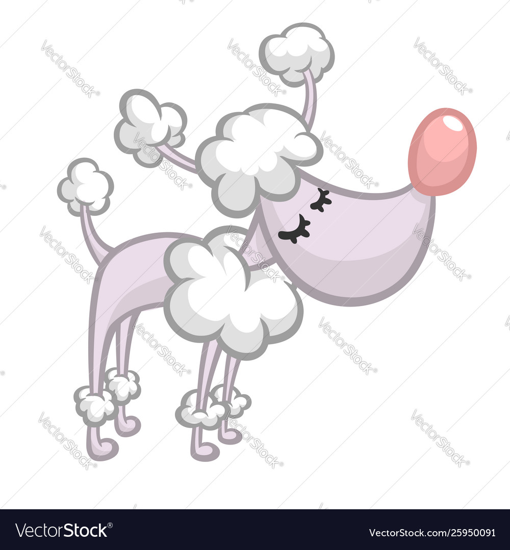 Pretty and cute cartoon french poodle Royalty Free Vector Pretty and cute cartoon french poodle Royalty Free Vector