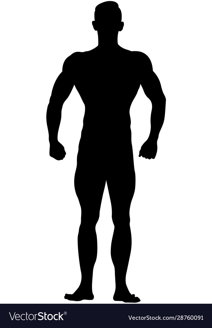 Real muscular athletic bodybuilder Royalty Free Vector Image