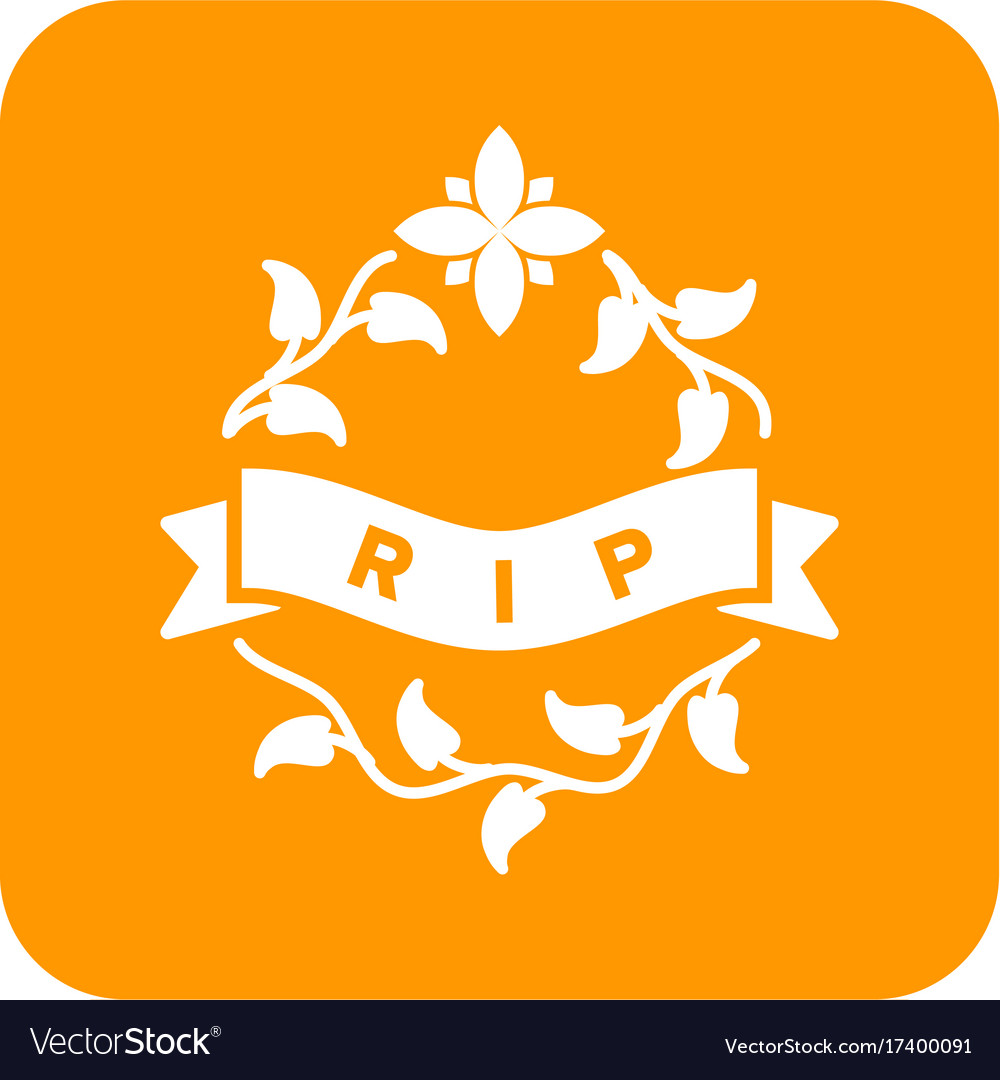 Rest in peace Royalty Free Vector Image - VectorStock