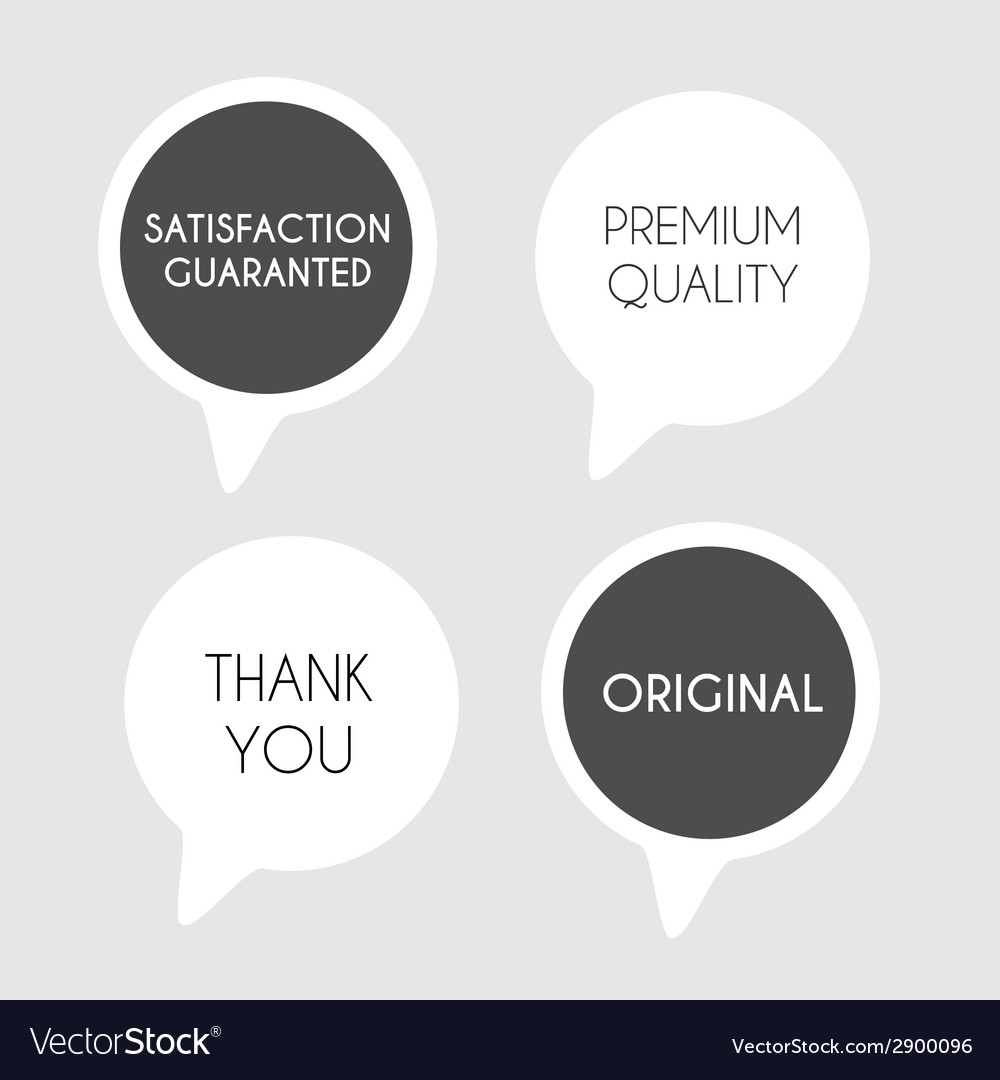 Black and white labels Royalty Free Vector Image