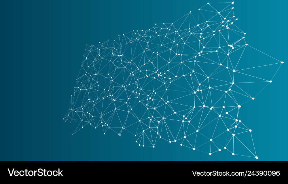 Digital wireframe abstract 3d polygonal background