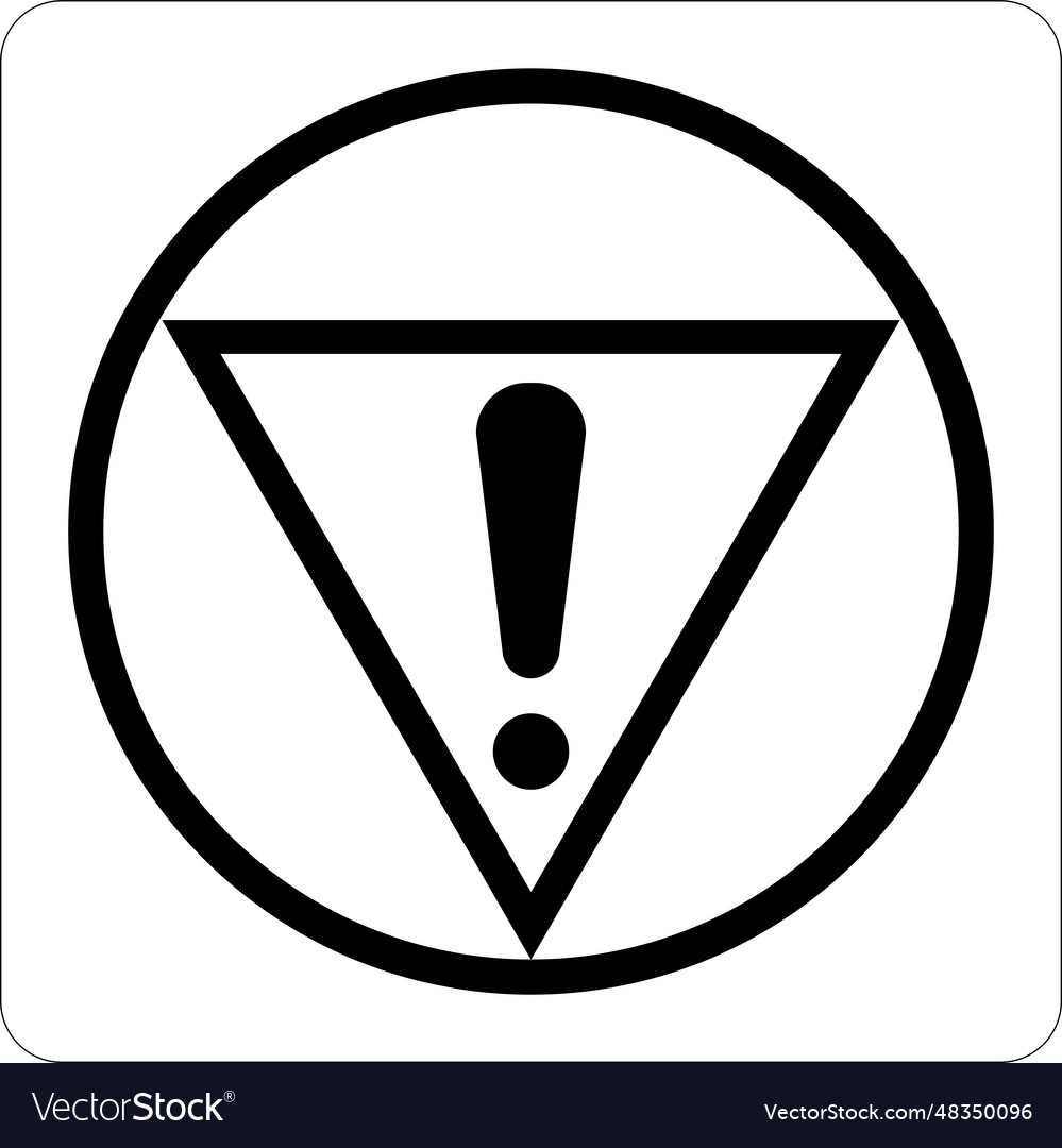 Safety symbol label emergency stop symbol label Vector Image