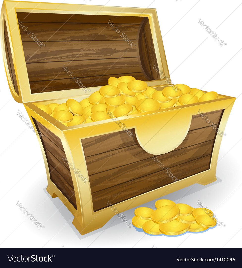 Treasure chest Royalty Free Vector Image - VectorStock