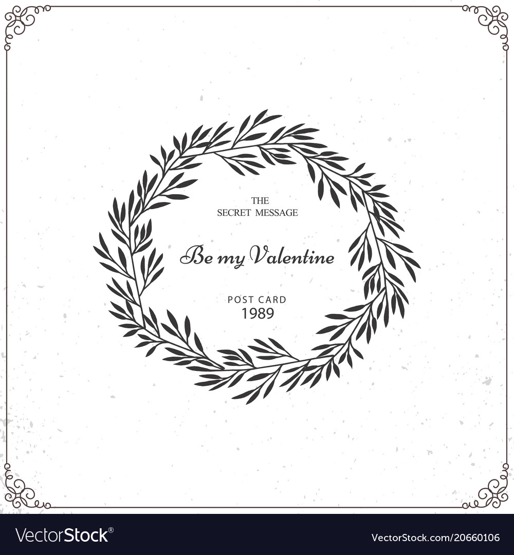 Beautiful wreath isolated on white background Vector Image