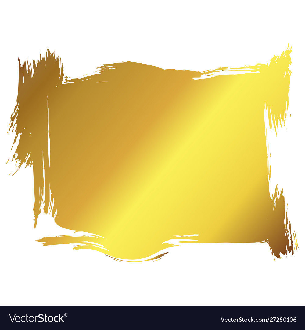 Golden art frame decoration border Royalty Free Vector Image