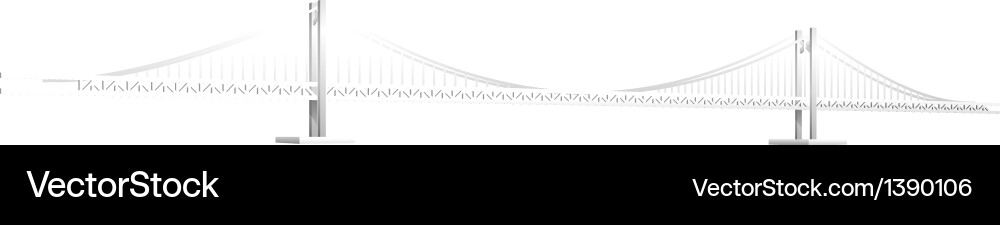 Icon bridge Royalty Free Vector Image - VectorStock