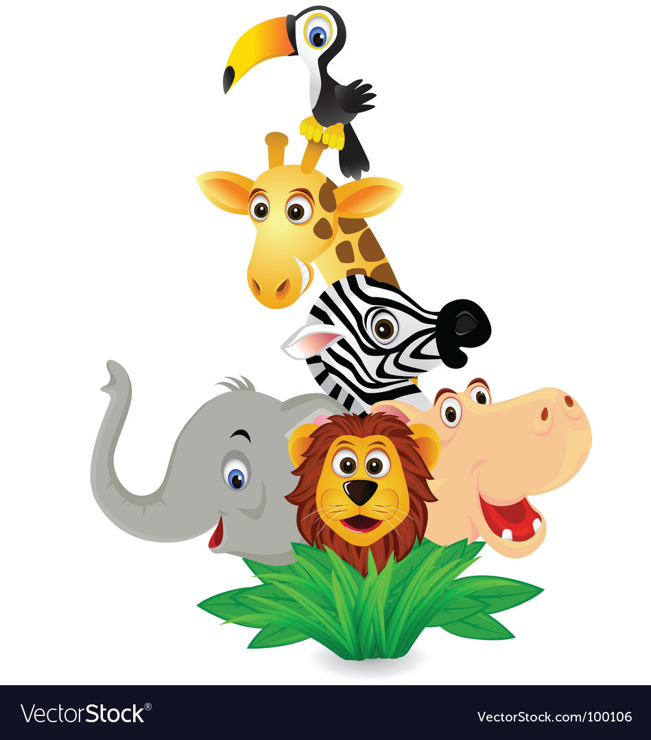 Download Zoo animals Royalty Free Vector Image - VectorStock