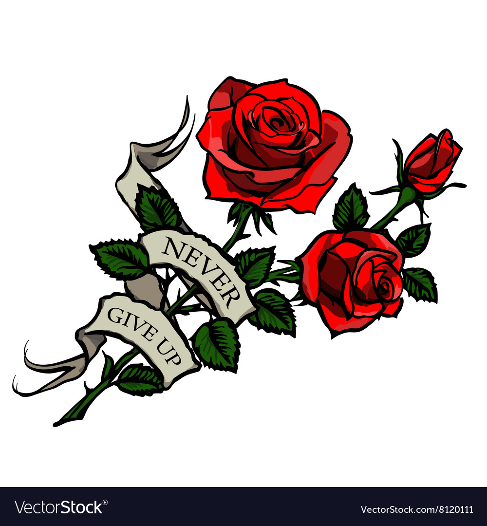 Rose Tattoo stock vector Illustration of dead black  86198386