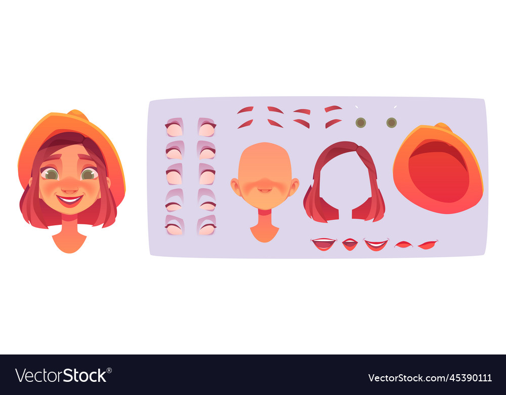 Free Vector Flat male avatar creator