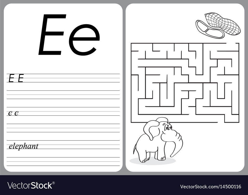 elephant alphabet puzzle