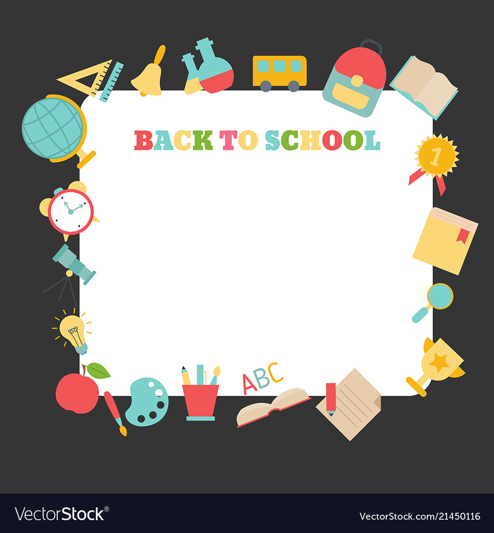 Back to school to school Royalty Free Vector Image