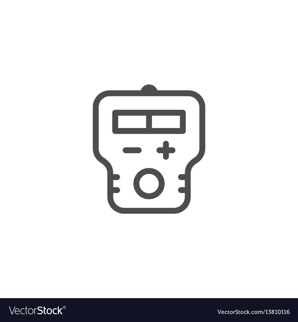 Hearing aid line icon Royalty Free Vector Image